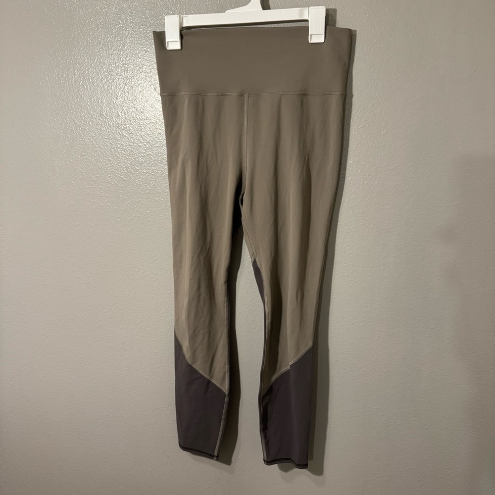 Vuori Color Block Studio Leggings Cloud Olive